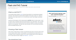 Desktop Screenshot of flashclicktag.com