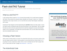 Tablet Screenshot of flashclicktag.com